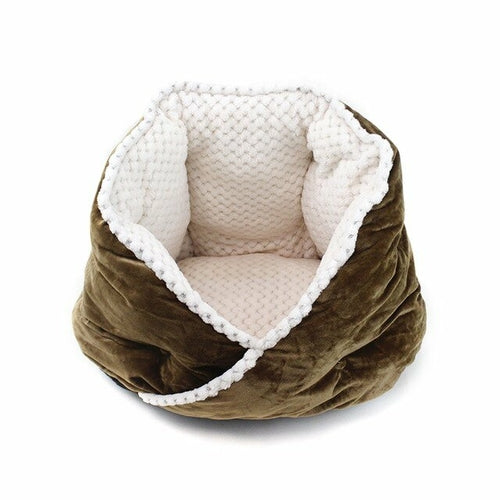 Cat Bed Soft Comfortable Pet Basket Warm Triangular Cat House Puppy