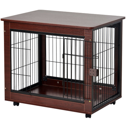 Furniture Style Pet Dog Crate Cage End Table