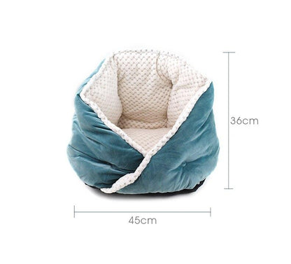 Cat Bed Soft Comfortable Pet Basket Warm Triangular Cat House Puppy